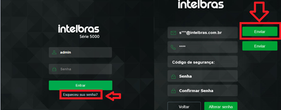 Interface WEB Câmera